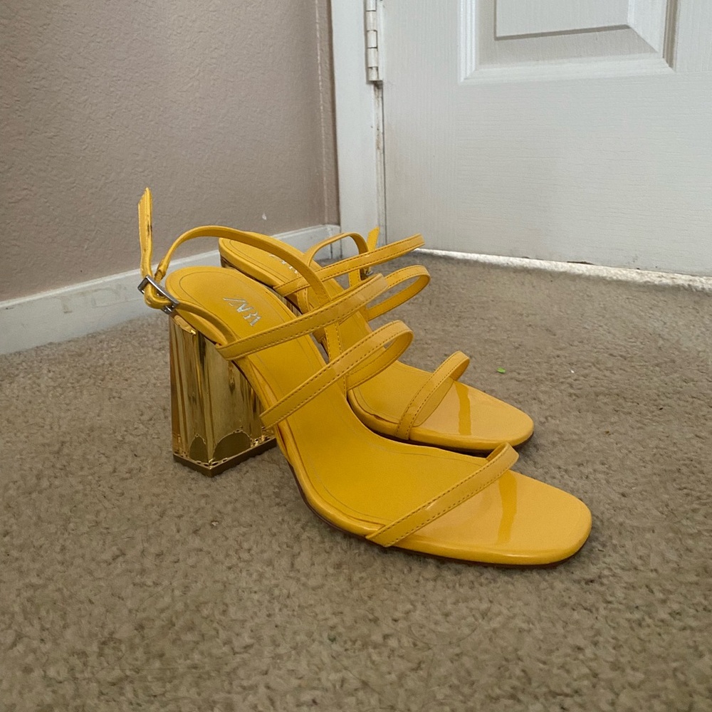 Zara Yellow Heels